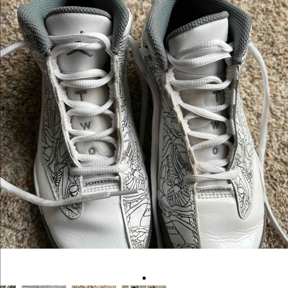 Kid’s air Jordan dub zero PS’ white cool grey